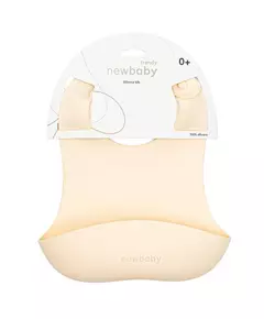 Slabbetje - Silicone - Beige - 100% BPA-vrij - Verstelbare nekband