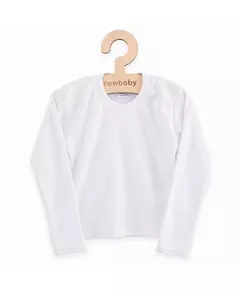 Kindertrui - Effen Wit - Lange Mouwen - 100% Katoen - Baby Kleding