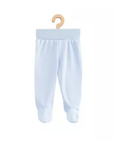 Babybroekjes - Lichtblauw - 100% Katoen - Met Voetjes - OEKO-TEX STANDARD 100
