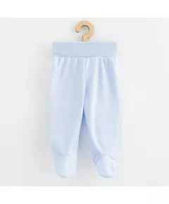 Babybroekje - Lichtblauw - 100% Katoen - Elastische Tailleband