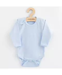 Baby body - Lichtblauw - 100% katoen - Lange mouwen - Drukknopen