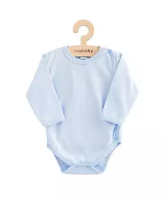 Baby body - Lichtblauw - 100% katoen - Lange mouwen - Drukknopen