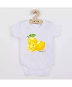 Baby bodysuit - korte mouwen - citroenprint - 100% katoen