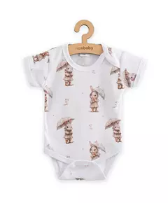 Babyromper - Korte Mouwen - Katoen - Konijntjes - OEKO-TEX