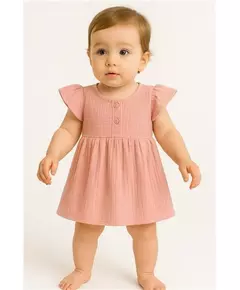 Babyjurkje - Katoen - Roze - Korte mouwen - 100% katoen