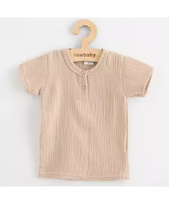 Baby Katoen Set - Korte Mouwen T-Shirt - Broek met Elastische Tailleband