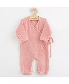 Jumpsuit - Katoen - Roze - Lange mouwen - Katoen - Babyoutfit