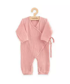 Baby Clothing - Baby Katoen Jumpsuit - Roze - Lange Mouwen