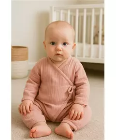 Jumpsuit - Katoen - Lang een mouwen - Wrap - 100% katoen