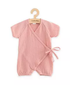 Jumpsuit - Katoen - Katoen - Roze - Korte mouwen - Baby kleding