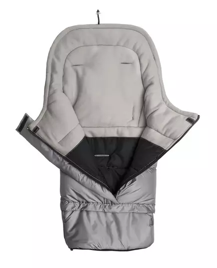 Kombinatie 3in1 Romperzak - grijs poolfleece