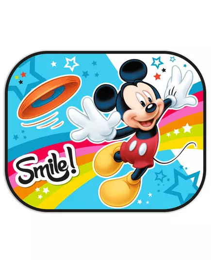 Mickey Auto Zonneschermen Zwart 2 Stuks