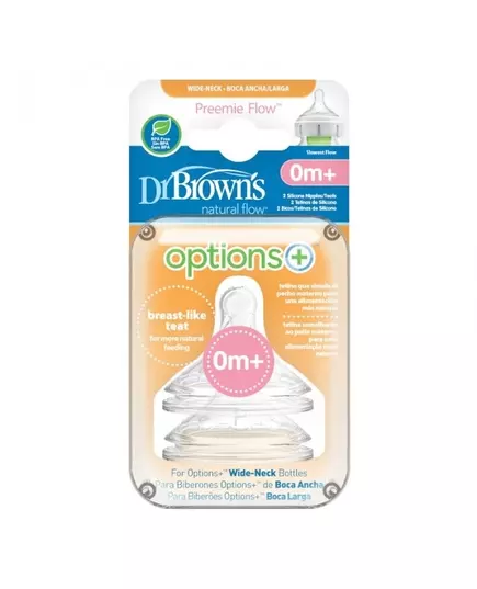 Preemie Fles Met Wijdhals Speen Silicone 2-Pack
