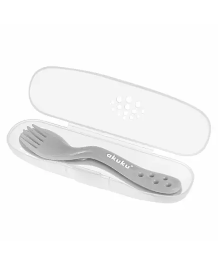 Bestekset grijs in etui