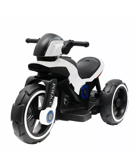 speelgoed motorfiets - politie - 3-wieler - zwart-wit