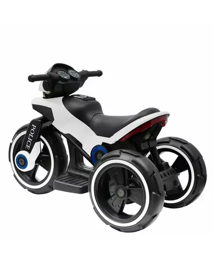 speelgoed motorfiets - politie - 3-wieler - zwart-wit