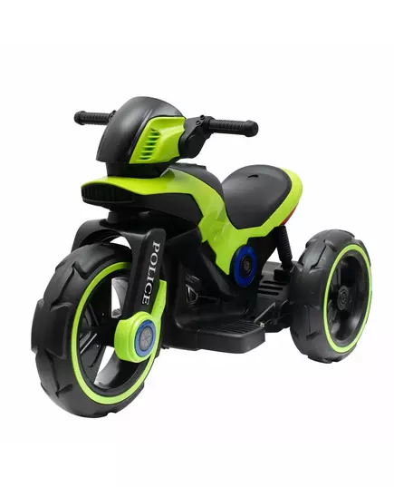 Elektrische Politie Motorfiets Groen - Stabiele Wielen