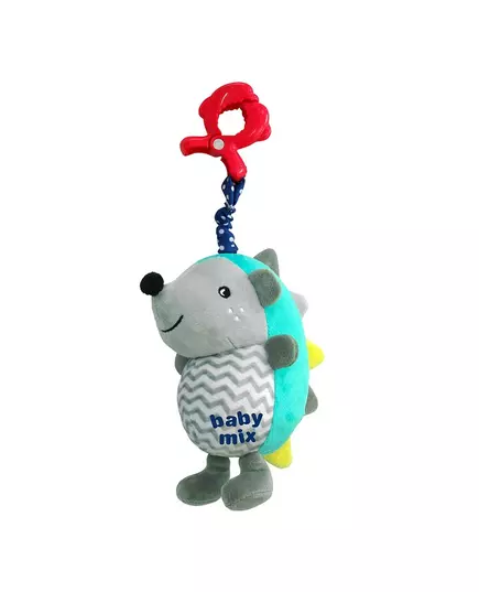 Grijze Pluchen Egel met Stekels - Knuffel voor Baby