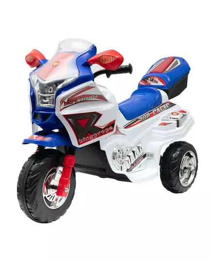 Sportieve kinder accu-motor - Wit met blauw en rood