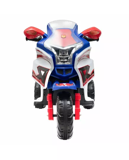 Sportieve kinder accu-motor - Wit met blauw en rood