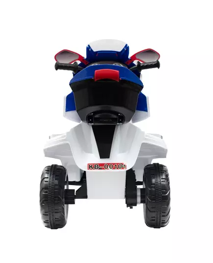 Sportieve kinder accu-motor - Wit met blauw en rood