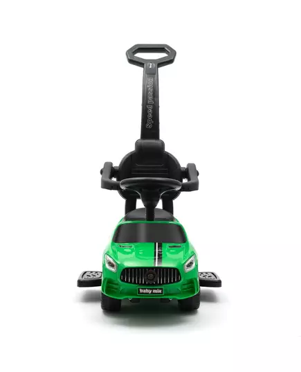Groen Kindervoertuig - Duwauto met Voetsteun en stang
