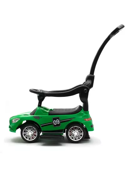 Groen Kindervoertuig - Duwauto met Voetsteun en stang