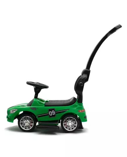 Groen Kindervoertuig - Duwauto met Voetsteun en stang