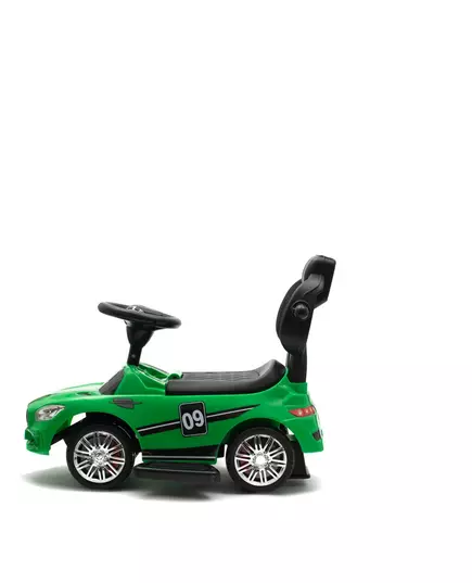 Groen Kindervoertuig - Duwauto met Voetsteun en stang
