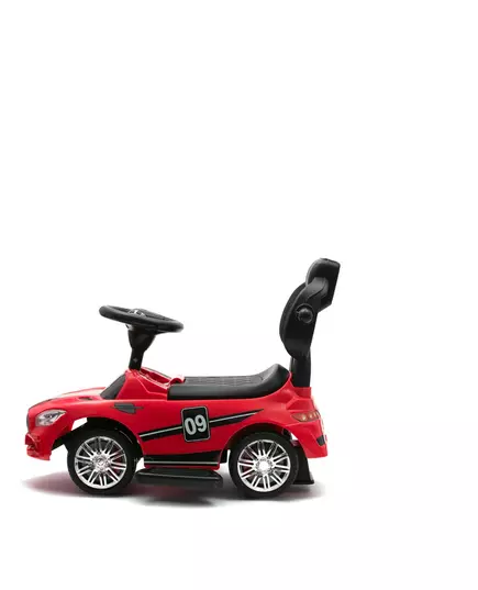 Kinderloopauto - Glanzend rood - Ergonomische duwstang