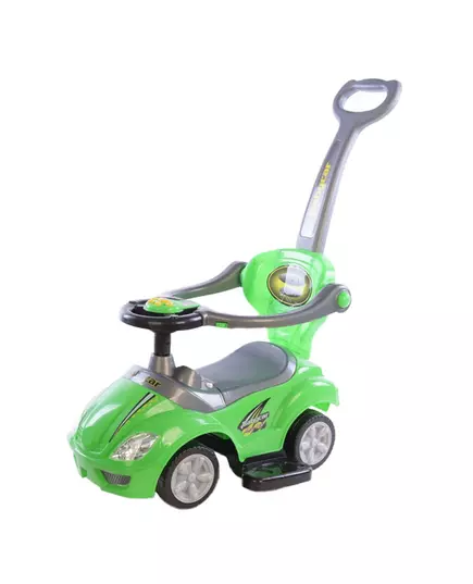 Groene Loopauto met Duwstang - Peuterauto
