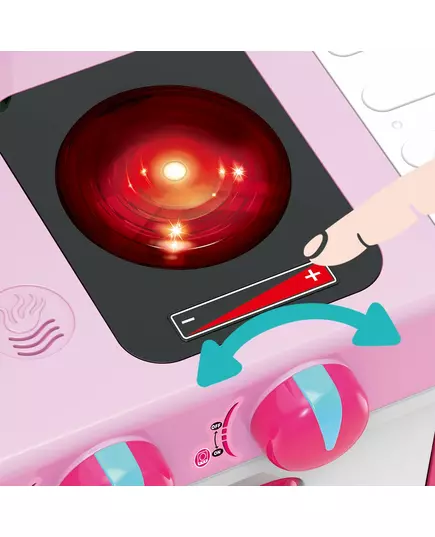 Roze en Witte Speelgoedkeuken met Theeset en Gereedschap