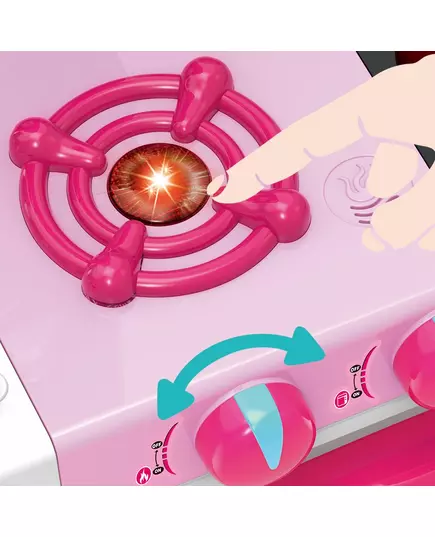Roze Speelkeuken - Compact - Inclusief Speelgoedvoedsel
