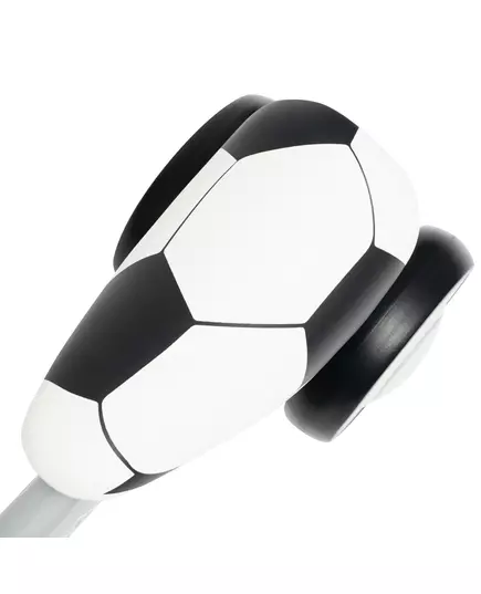 Loopfiets Wit en grijs - Peuterfiets met Voetbal Design