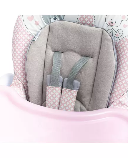 Roze Grijze Kinderstoel - Verstelbaar en inklapbaar