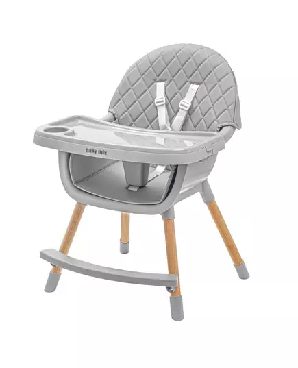 Verstelbare Kinderstoel grijs - Scandinavisch Design