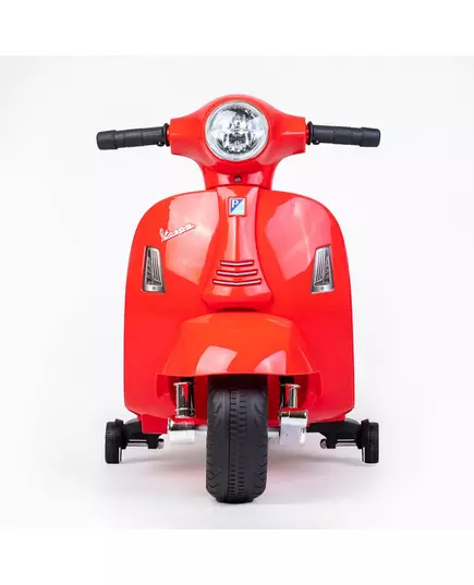 Vespa Kinder Scooter rood - Elektrisch met Zijwieltjes