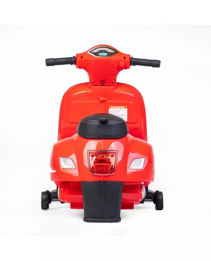 Vespa Kinder Scooter rood - Elektrisch met Zijwieltjes