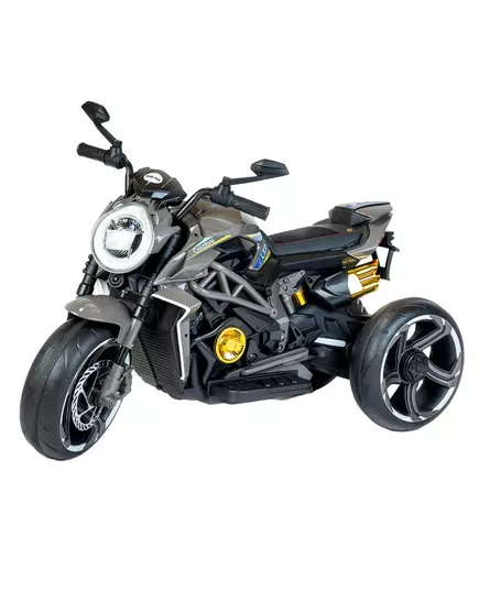 Elektrische driewielige motorfiets - Zwart/goud