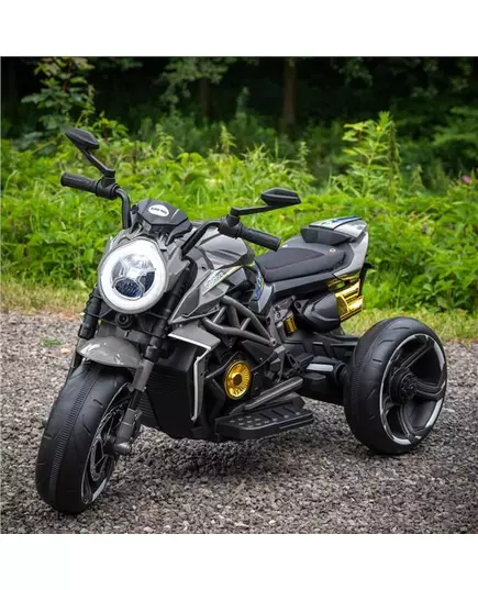 Elektrische driewielige motorfiets - Zwart/goud