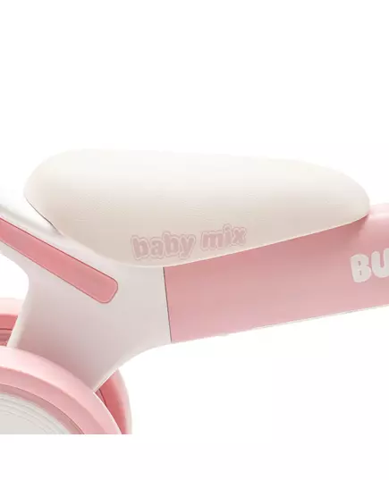 Loopfiets Roze Wit - Ergonomische Zitting