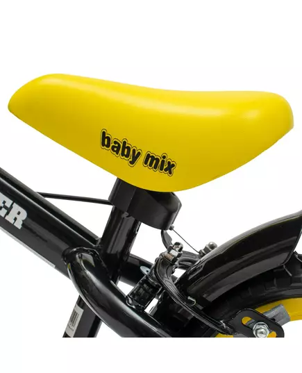 Loopfiets Zwart Geel - Lichtgewist peuterfiets