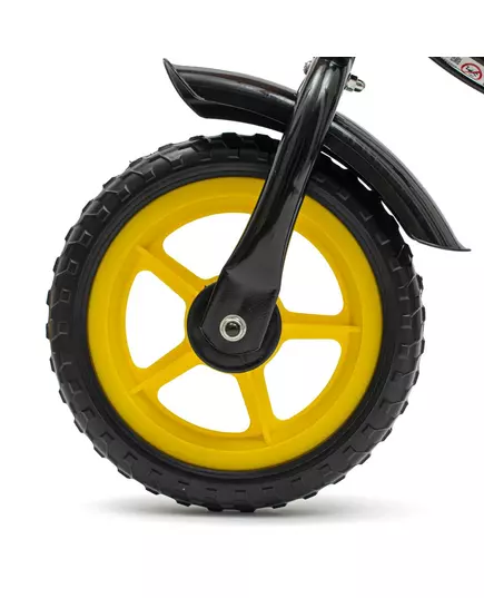 Loopfiets Zwart Geel - Lichtgewist peuterfiets