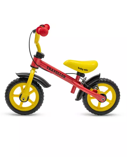 Loopfiets Rood Geel - Lichtgewist peuterfiets