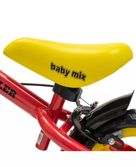Loopfiets Rood Geel - Lichtgewist peuterfiets