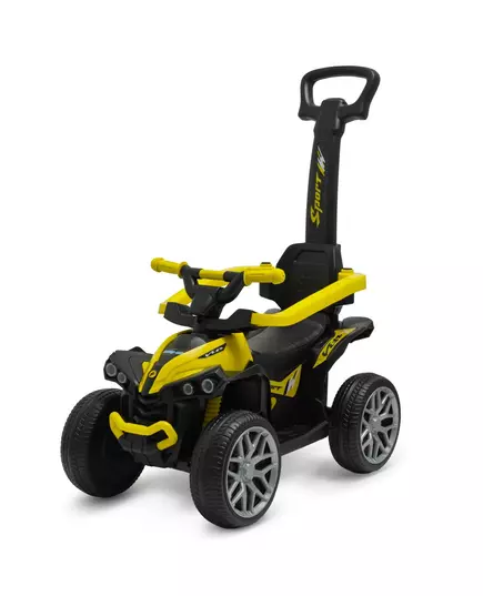 Loopauto kleine quad geel zwart - peuterauto