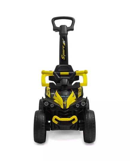 Loopauto kleine quad geel zwart - peuterauto