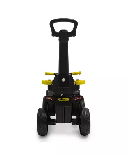 Loopauto kleine quad geel zwart - peuterauto