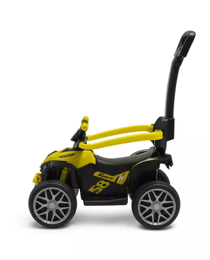 Loopauto kleine quad geel zwart - peuterauto
