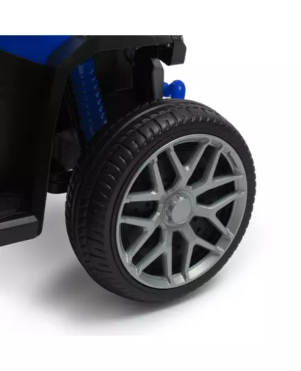 Blauwe/Zwarte Loopauto Quad Design met Duwstang